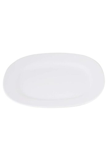 Generic Royal Melamine Oval Plate - 12 Inch White