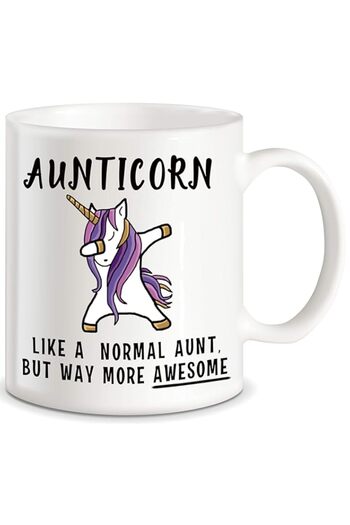 Generic Classic Mugs Aunticorn Funny Aunt Coffee Mug Best Mother's Day Gift for Aunty Aunties Siblings Sist