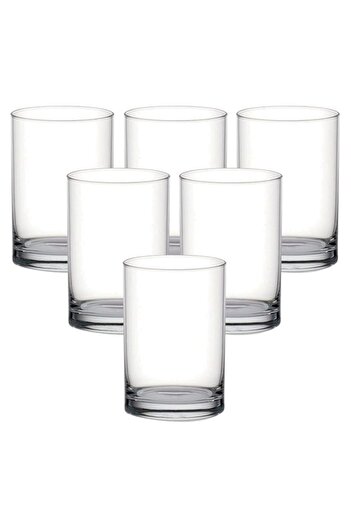 Generic Ocean Fin Line Juice Glass, Set Of 6, Clear, 175 Ml, B01206, Beverage Glass, Liquid Tumbler, Water