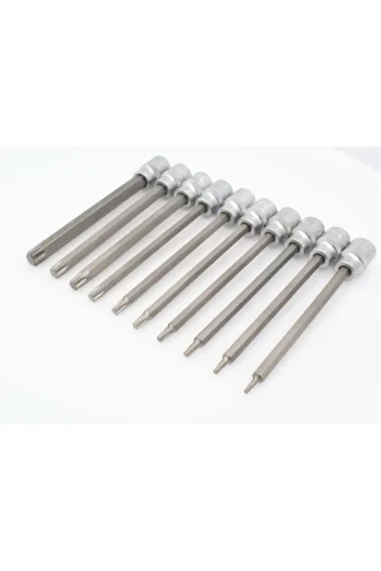 GLOBAL TOOLS CABINET MODULE TORX BIT SET 3/8 T10-T55 LENGTH 140MM