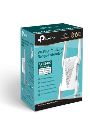 TP-LINK Extensor de acoperire RE815XE Wi-Fi 6E Gigabit Tri-Band AXE5400