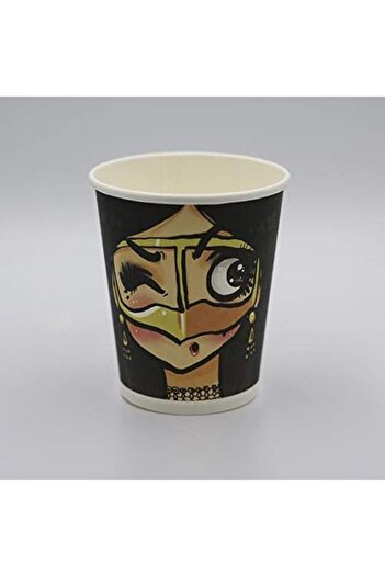 Generic EMMY 25x Paper Cups with Lids