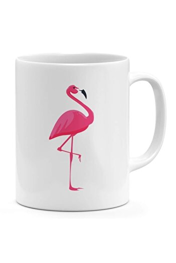 Generic 11oz Coffee Mug-Pink Flamingo Mugs Loud Universe