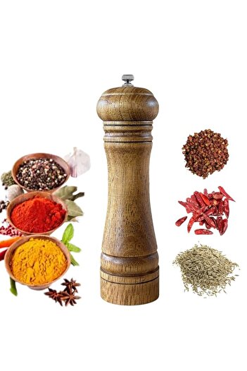 Generic UMIKAkitchen SYNCHKG087844 KITCHEN Pepper Mill [One Year Warranty], Solid Wood Body with Adjustable
