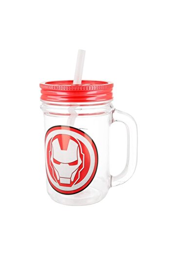 Generic Stor 1542 Young Adult Large Mason Jar Marvel Mug - 650 ml, Clear