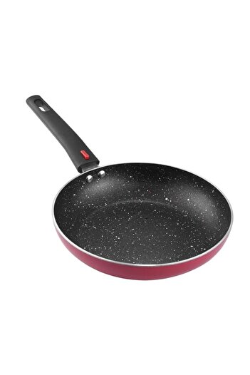 Generic Vinod Popular Non Stick Frypan 24 cm with Sturdy Riveted and Bakelite Handle (Induction and Gas Sto