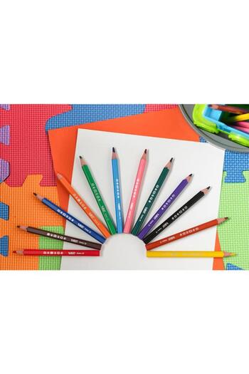 Bic Creioane colorate triunghiulare Evolution, 12 culori