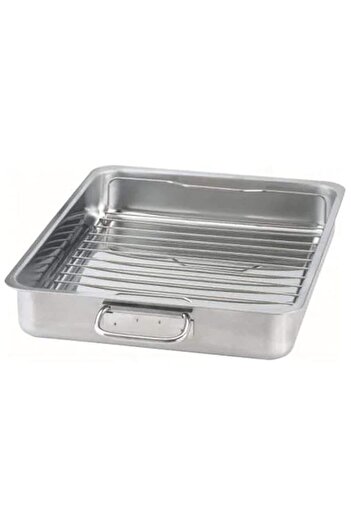 Generic Koncis Roasting Tin with Grill Rack, 40x32cm