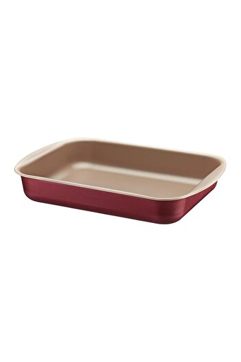 Generic Tramontina Brasil 34cm 4.9L Red Aluminum Deep Roasting Pan with Interior and Exterior Starflon Max