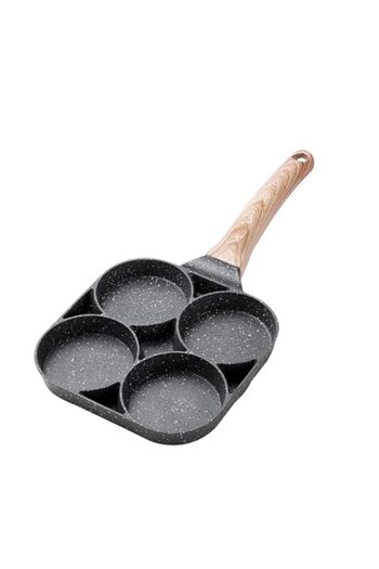 Generic DishyKooker Four-hole Non-stick Egg Frying Pan Ham Breakfast Pan Omelet Pan Pot Induction Cooker Ty