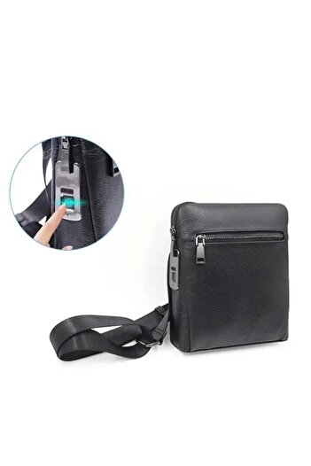 Generic Men Handbag with Fingerprint Lock