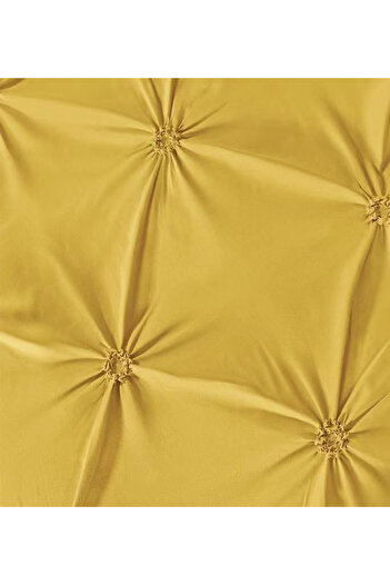 FIONNA.RO Finet Bed Linen With Pleats - Yellow