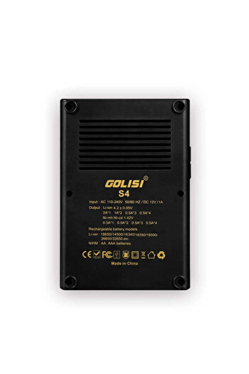 VTM Smart Fast Charger For 4 AAA, AA, Ni-cd, Ni-md Batteries, LCD Screen, V, A Display