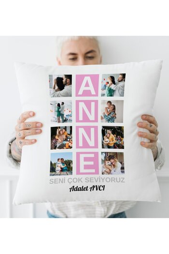 ÇELİKLER HEDİYE Mother's Day Special Gift Gift for Mom Printed Pillow