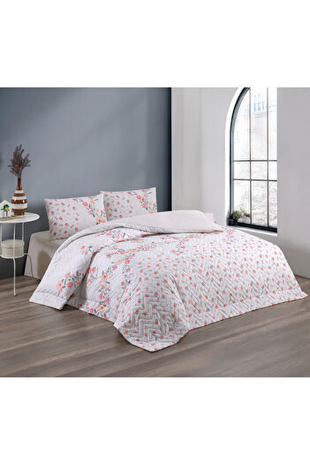 Kristal By Taç Four Seasons Quilted Double Quilt Can Be Placed Ranforce Duvet Cover Set