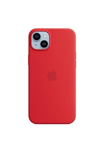 Apple Carcasă spate din silicon pentru iPhone 14 Plus, MagSafe (roșu)