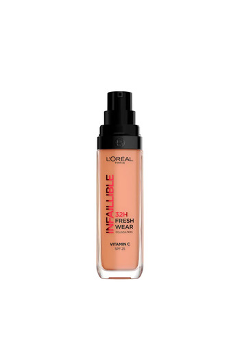 L'Oreal Paris Fond de ten cu acoperire mare si protectie solara, INFAILLIBLE SPF25, 300 ambre, 30 ml