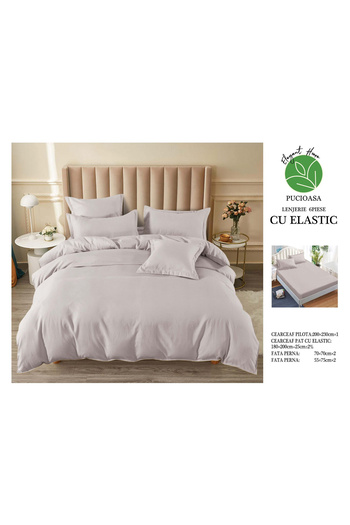 FIONNA.RO Finet Bed Linen With Elastic UNI - Grey