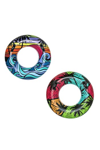 BESTWAY INFLATABLE SWIMMING RING COASTAL 91 CM