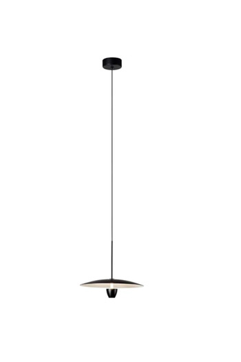 LUXXO Candelabru echipat cu LED, 9W+3W, 4000K, corp metal, negru, diametru 55cm, Nordic