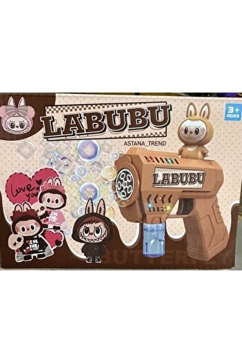 Toybox Bubble Maker Machine with Bubble Solution, Labubu Bubble Shooter Toy