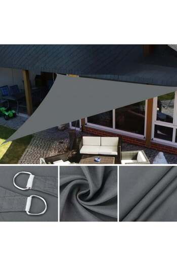 varioshop VarioShop® triangular sun canopy/awning, waterproof, with UV protection, for the garden,