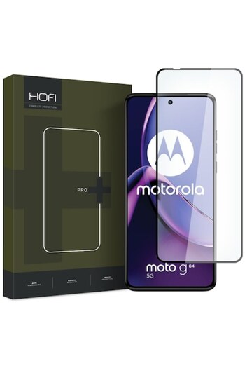 HOFI Screen Protector for Motorola Moto G84 - Tempered Glass, Full Glue, Black
