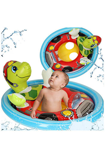 varioshop VarioShop® children's swimming ring, turtle model, age 3-4 years, maximum load 23 kg, chamber
