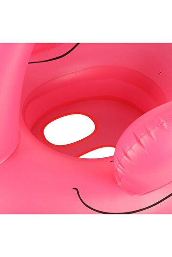 varioshop VarioShop® inflatable ring for children, flamingo-shaped, PVC toy, with side fins