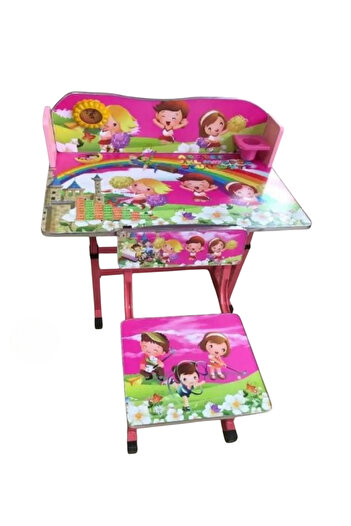 Generic Baby Desk Study Table for Kids – Ergonomic & Durable – Pink Color