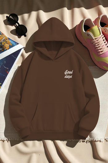 uyguntarz Unisex Good Days Printed Oversize Sweatshirt