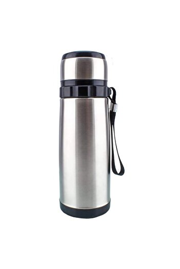 Generic Nessan Stainless Steel Vacuum Flask, Silver/Black, 600 ml, QE-341