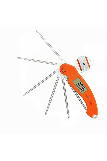Generic Portable Digital Probe Thermometer for Kitchen Cooking Food Splash-proof BBQ