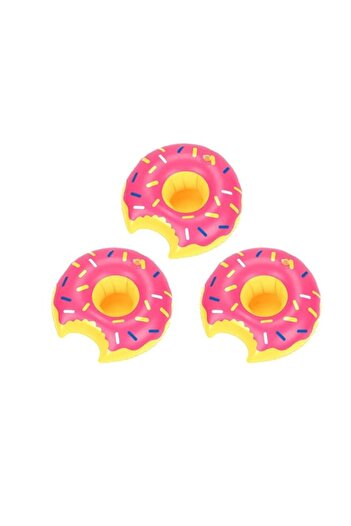 Generic 3 PCS Preferential Combination Inflatable Pool Party Drink Floats Swimming Drink Holder Donut Party