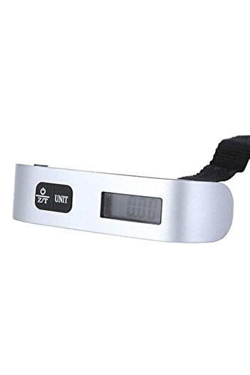 Generic 110Lb*0.02Lb Weight Portable LCD Display Electronic Luggage Scale for Travel 50kg*10g [H9384 ] (Bla