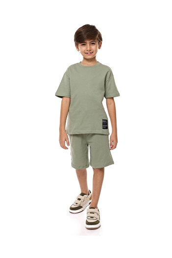 R&B Textured T-Shirt and Shorts Set