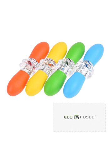 Generic ECO-FUSED Corn Holders - 4 Pairs - Corn on the Cob Skewers - Large Handle Pin Grips - Interlocking