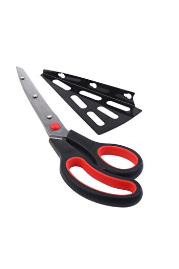 Generic Shallow Pizza Scissor with Slicer, Red - BD-ATV-12