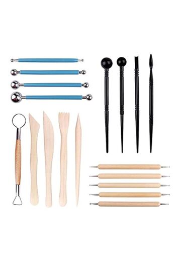 Generic Clay Pottery Modeling Dotting Set - 18 Pieces