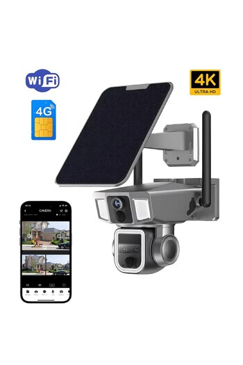 OEM Camera de Supraveghere Profesională,Conexiune Duală 4G & Wi-Fi, Incărcare Solară