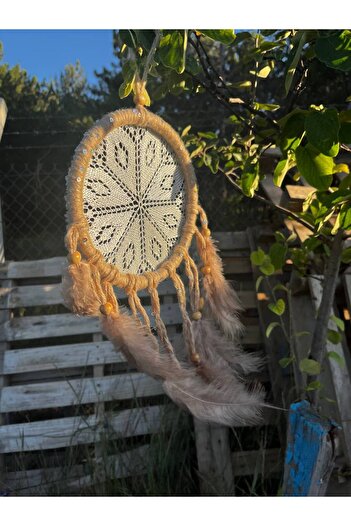 ayel dekor Bohem Dantel Kuş Tüylü Düş Kapanı Dreamcatcher