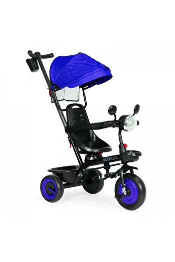 Ecotoys Τρίκυκλο 3 σε 1 για παιδιά με περιστρεφόμενο κάθισμα 360°, ρόδες από αφρό EVA WQL-066-51 - Μπλε