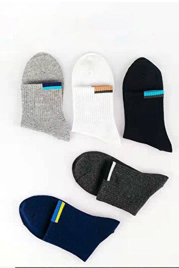 BGK Pack of 5 Men's Short Sport Socks Cotton