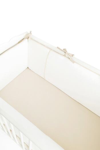 Piamom Baby Crib Bumper/side Protection Set 60x120 Off White-beige