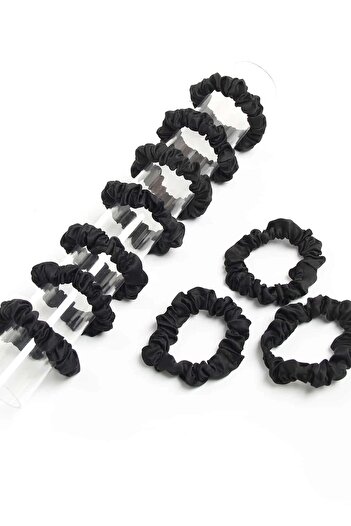New Obsessions Black Slim Bagel Buckle Set of 10