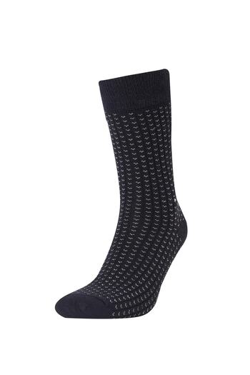 DeFacto Men's Multicolor Men's Cotton 3-Piece Long Socks R8101AZ21AU