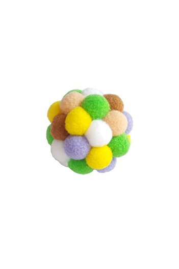 Mixpet 7 Cm Colorful Pompom Ball Cat Toy