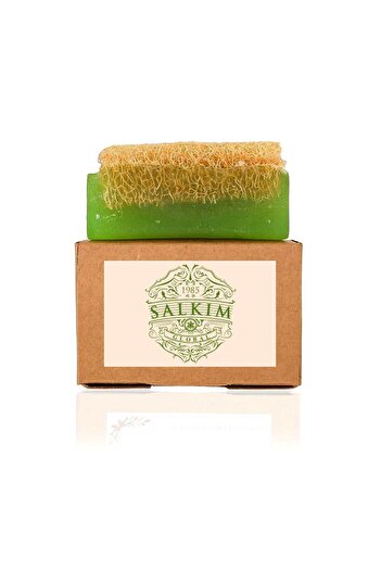 Salkım Natural Natural Pumpkin Fiber Laurel Soap Handmade 120 Gr