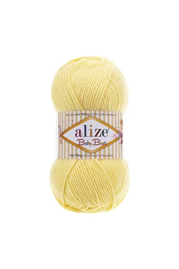 Alize Baby Best Bamboo Acrylic Knitting Yarn - Anti-pilling, Ανοιχτό κίτρινο, 250g