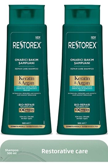 Restorex Keratin & Argan šampon 500 ml 2 kusy